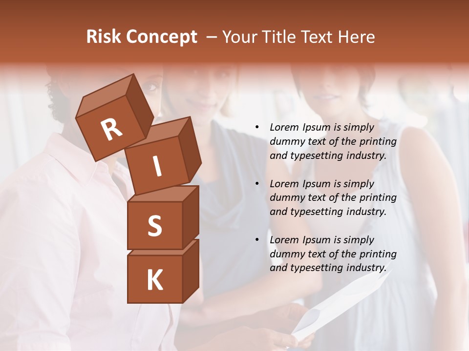 Tall Downtown Illustration PowerPoint Template