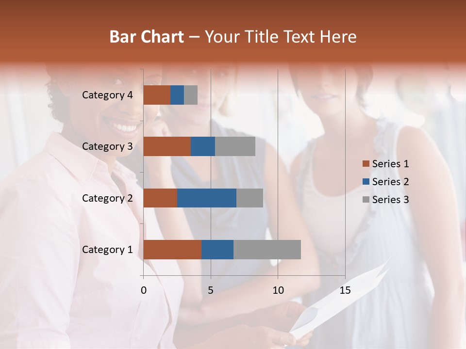 Tall Downtown Illustration PowerPoint Template