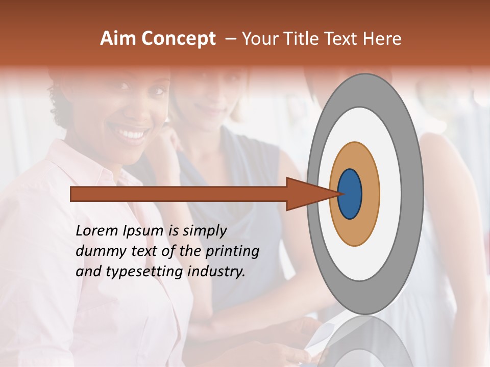 Tall Downtown Illustration PowerPoint Template