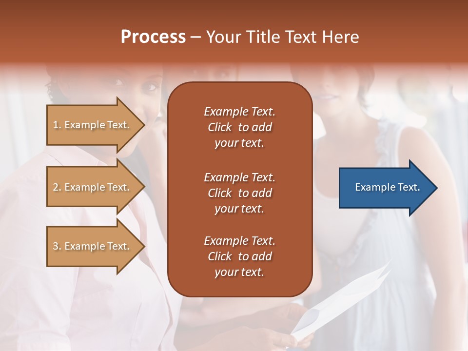 Tall Downtown Illustration PowerPoint Template