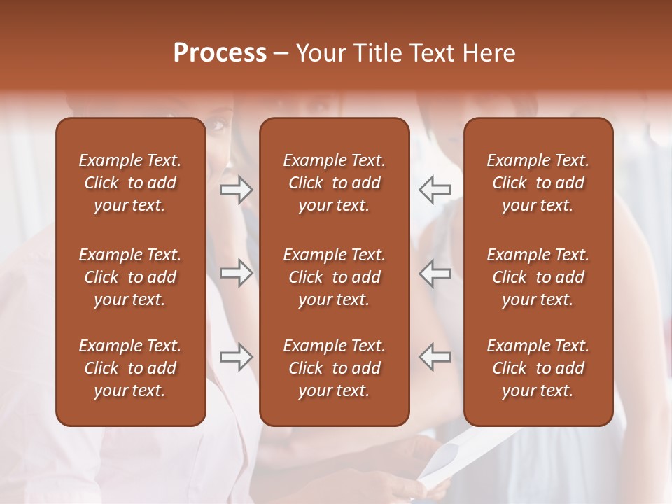 Tall Downtown Illustration PowerPoint Template