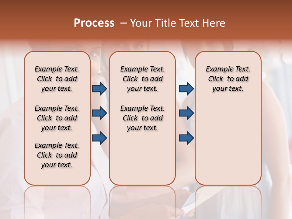 Tall Downtown Illustration PowerPoint Template