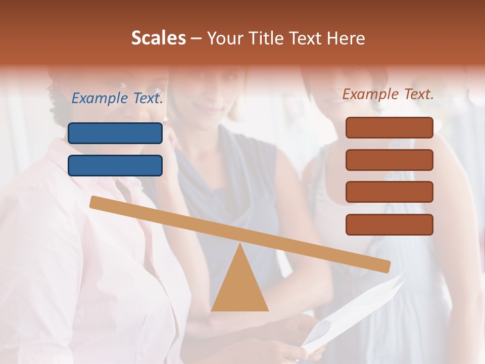 Tall Downtown Illustration PowerPoint Template