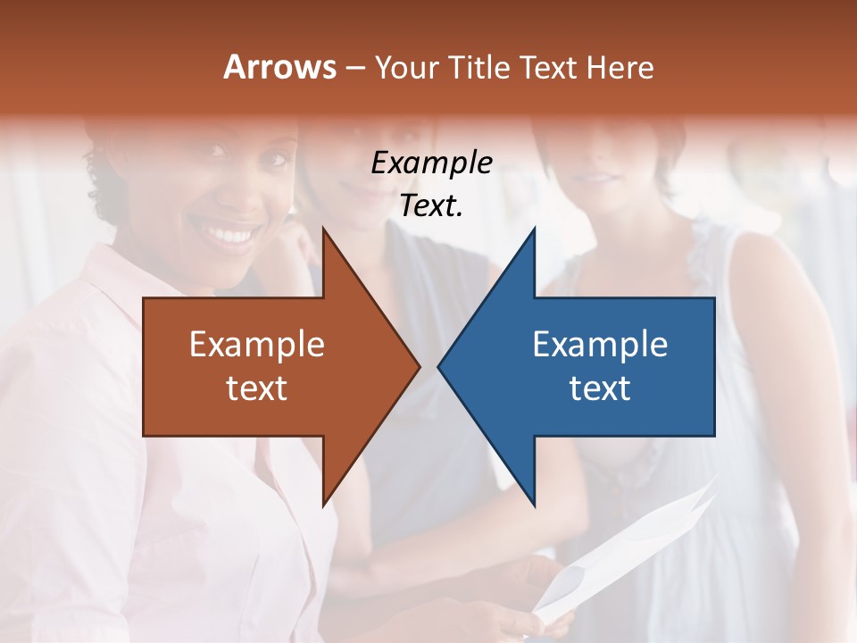 Tall Downtown Illustration PowerPoint Template