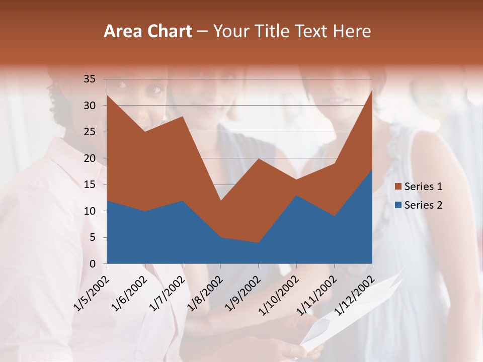 Tall Downtown Illustration PowerPoint Template
