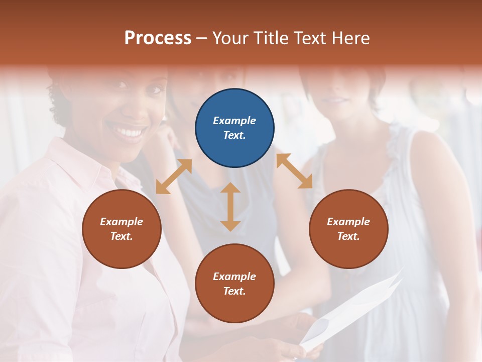 Tall Downtown Illustration PowerPoint Template