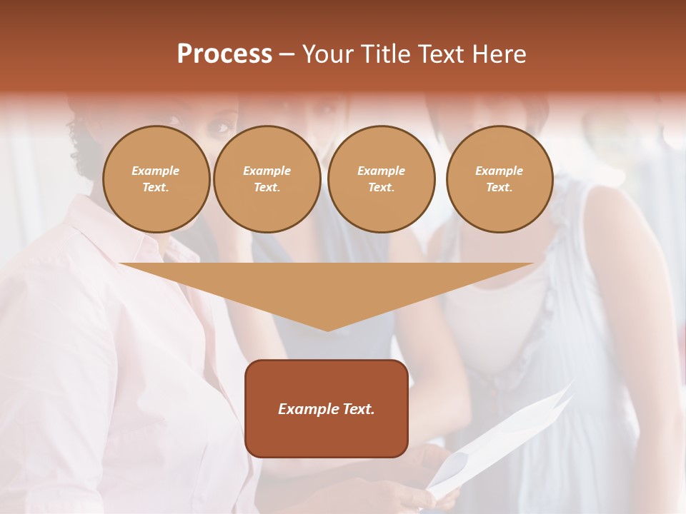 Tall Downtown Illustration PowerPoint Template