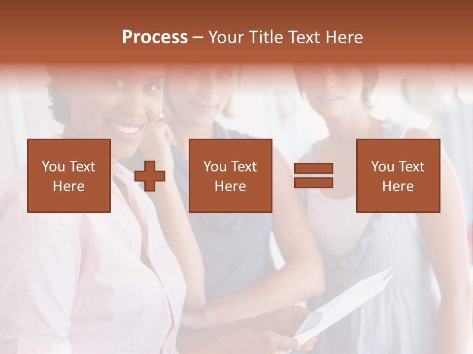 Tall Downtown Illustration PowerPoint Template