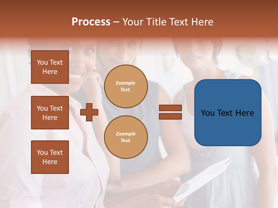 Tall Downtown Illustration PowerPoint Template