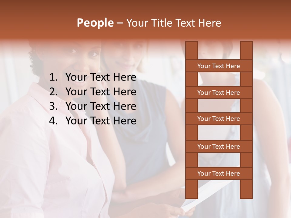 Tall Downtown Illustration PowerPoint Template