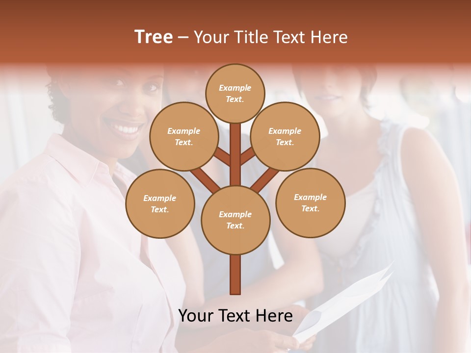 Tall Downtown Illustration PowerPoint Template