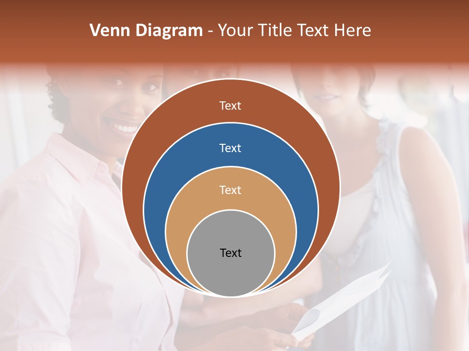 Tall Downtown Illustration PowerPoint Template