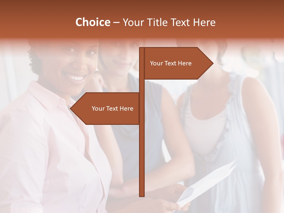 Tall Downtown Illustration PowerPoint Template