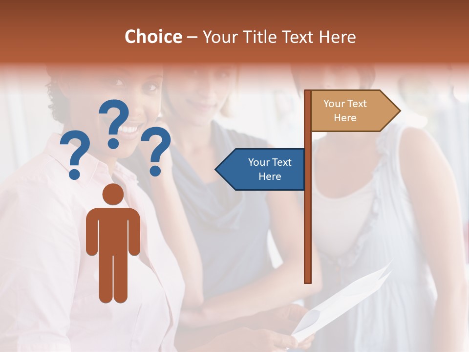 Tall Downtown Illustration PowerPoint Template