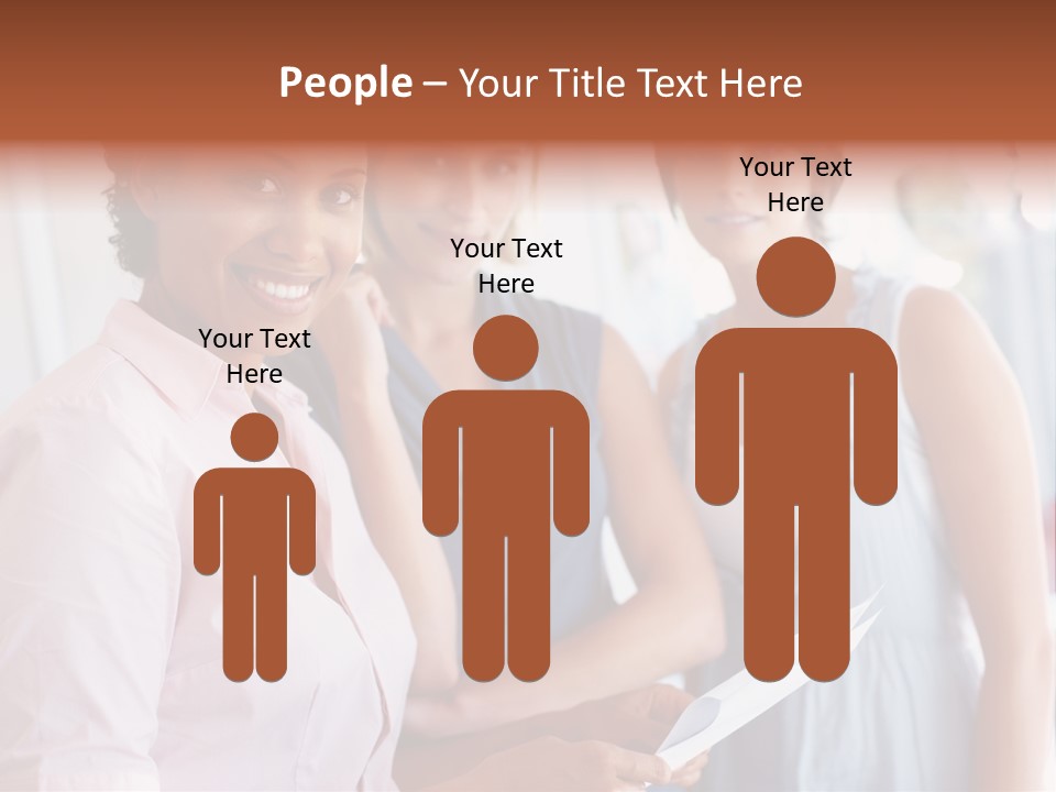 Tall Downtown Illustration PowerPoint Template