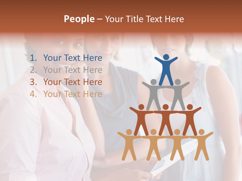 Tall Downtown Illustration PowerPoint Template