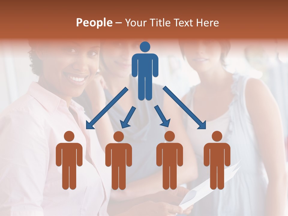 Tall Downtown Illustration PowerPoint Template