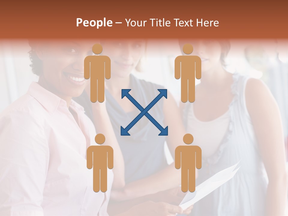 Tall Downtown Illustration PowerPoint Template