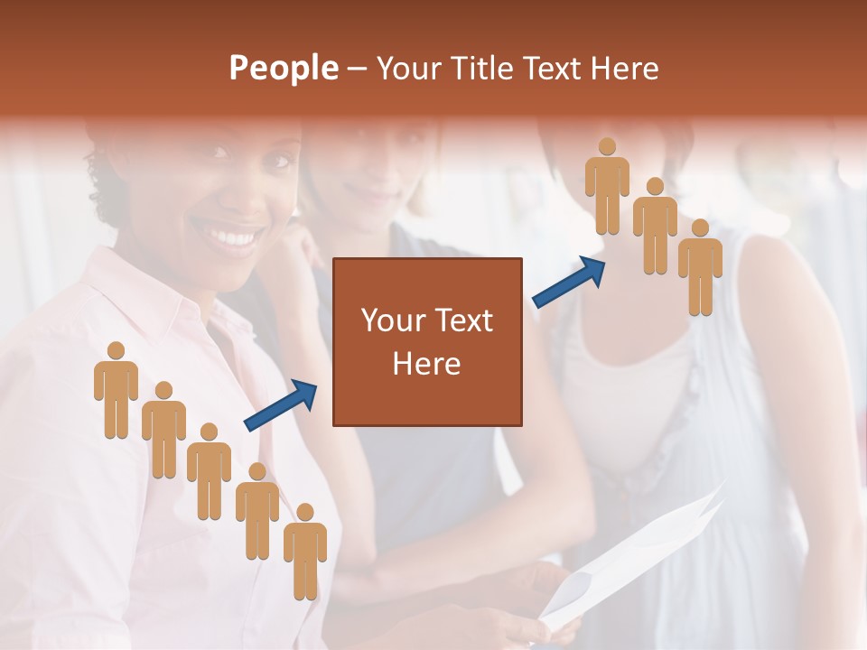 Tall Downtown Illustration PowerPoint Template