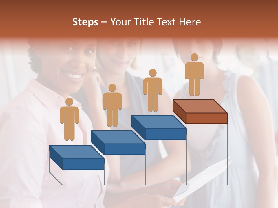 Tall Downtown Illustration PowerPoint Template