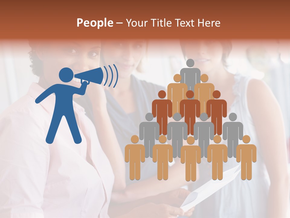 Tall Downtown Illustration PowerPoint Template