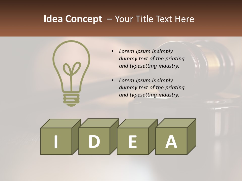 Tall Modern House PowerPoint Template