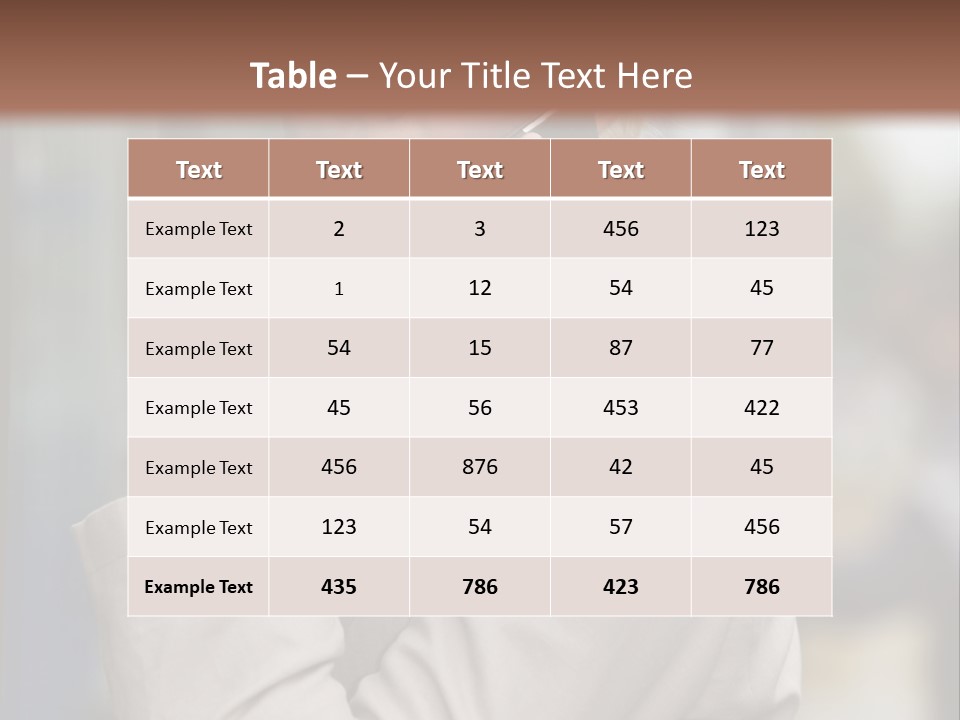 Tall Environment Globe PowerPoint Template