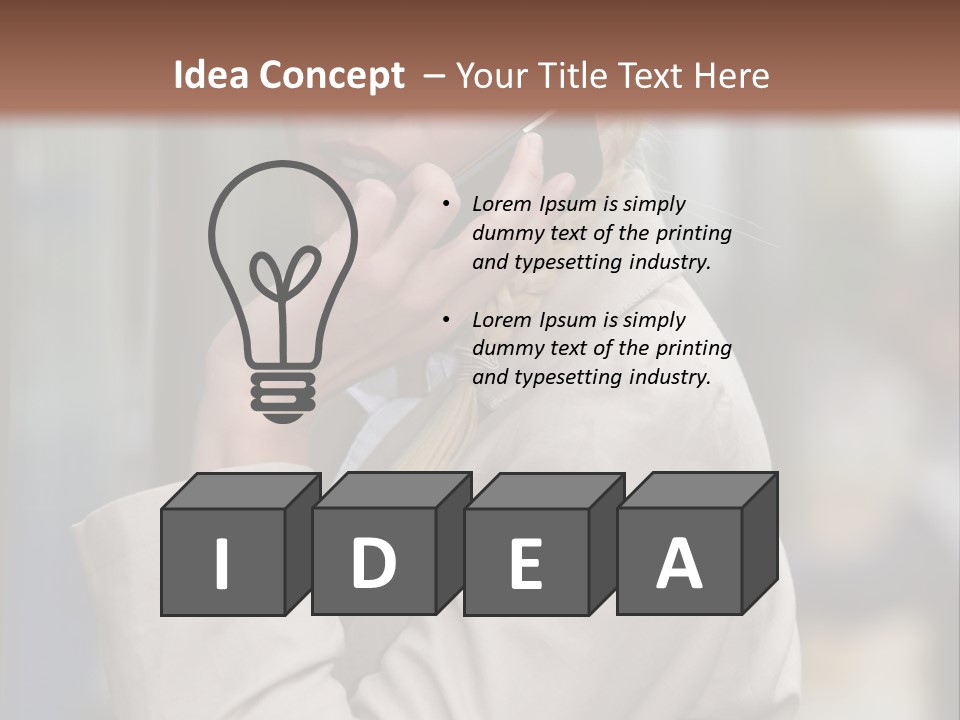 Tall Environment Globe PowerPoint Template