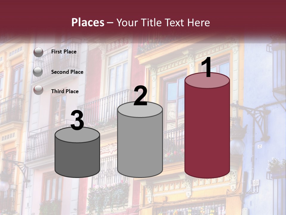 View Downtown Urban PowerPoint Template