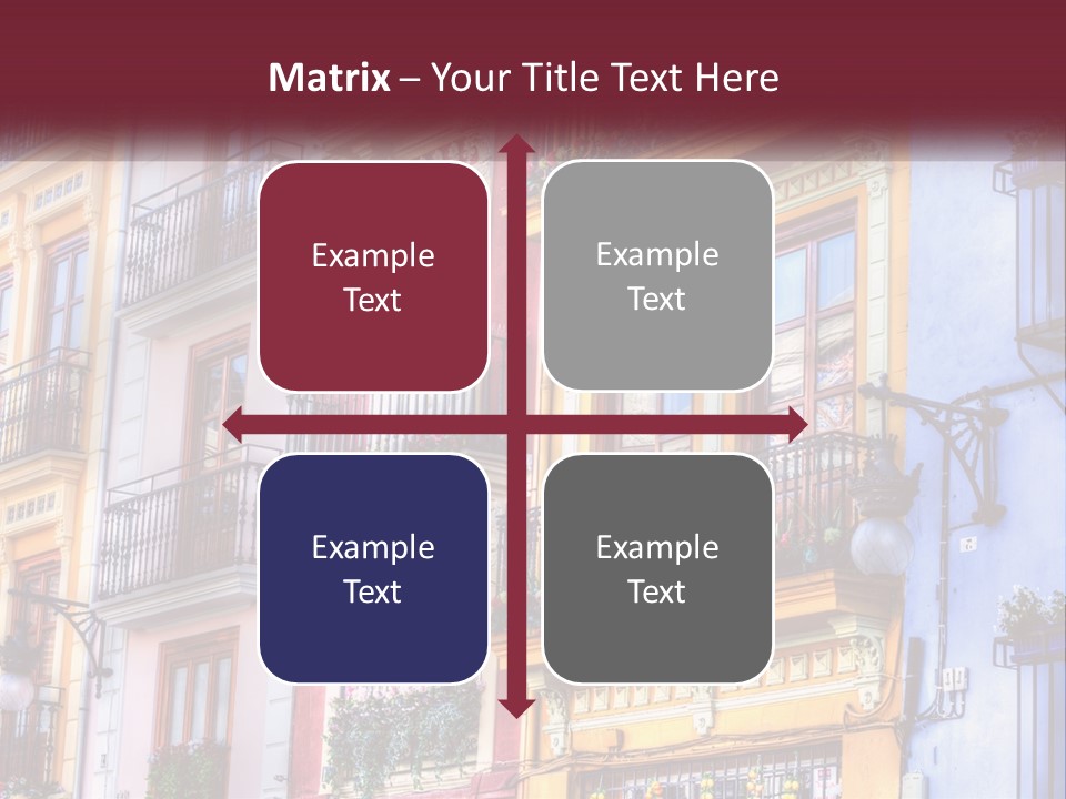 View Downtown Urban PowerPoint Template