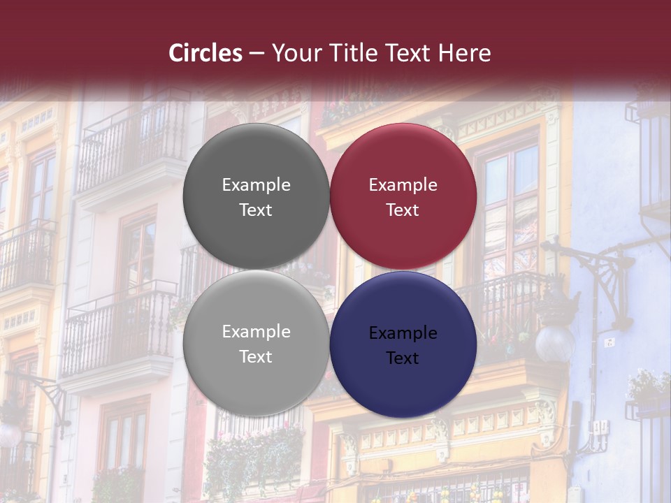 View Downtown Urban PowerPoint Template