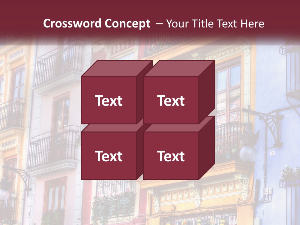View Downtown Urban PowerPoint Template
