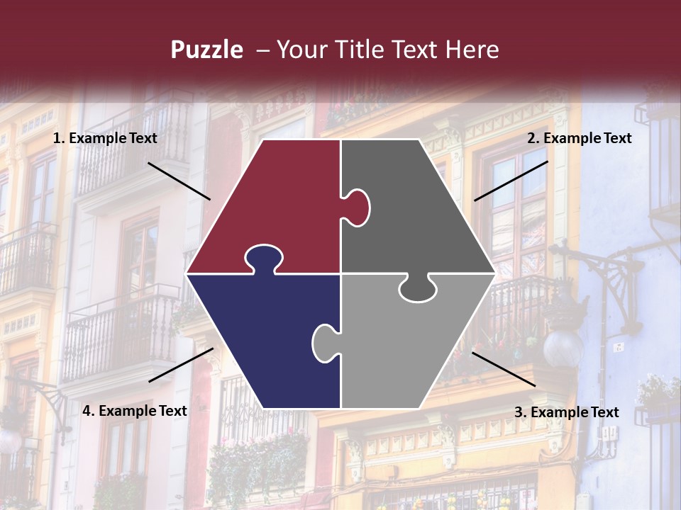 View Downtown Urban PowerPoint Template