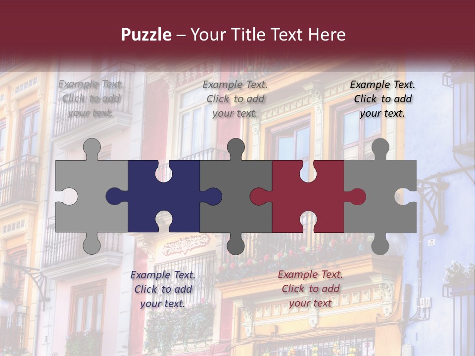 View Downtown Urban PowerPoint Template