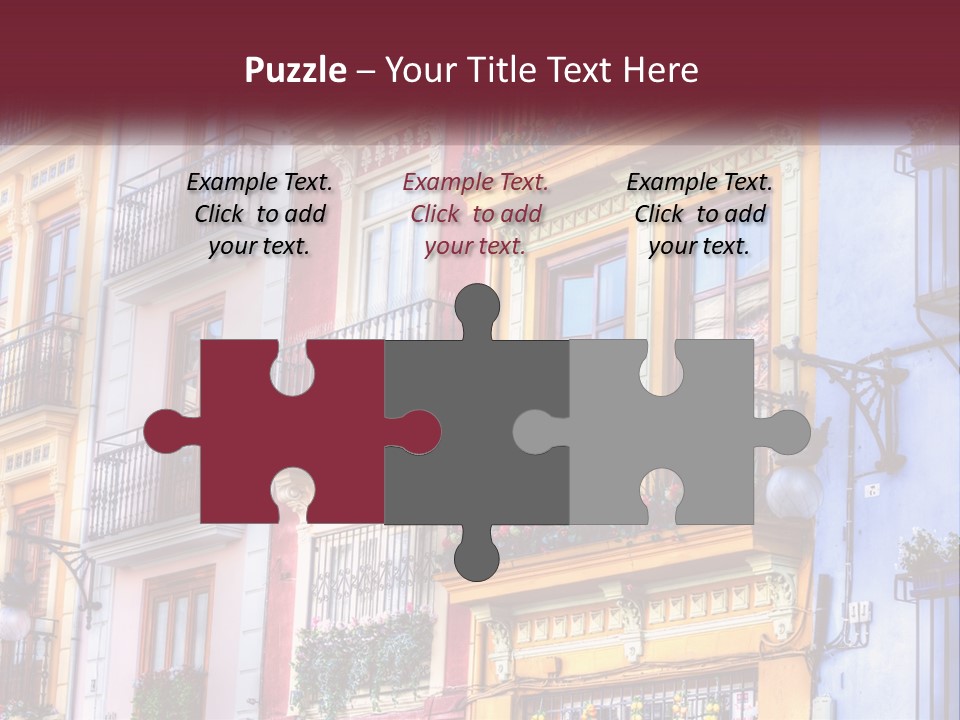 View Downtown Urban PowerPoint Template