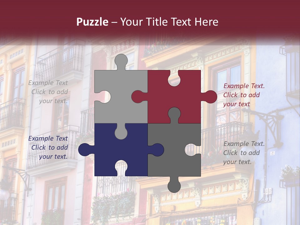 View Downtown Urban PowerPoint Template