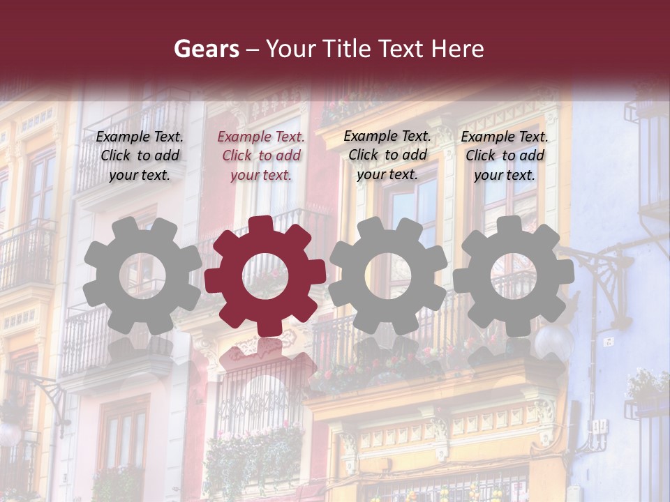 View Downtown Urban PowerPoint Template