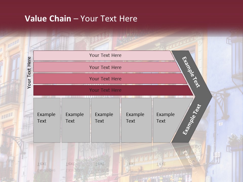 View Downtown Urban PowerPoint Template