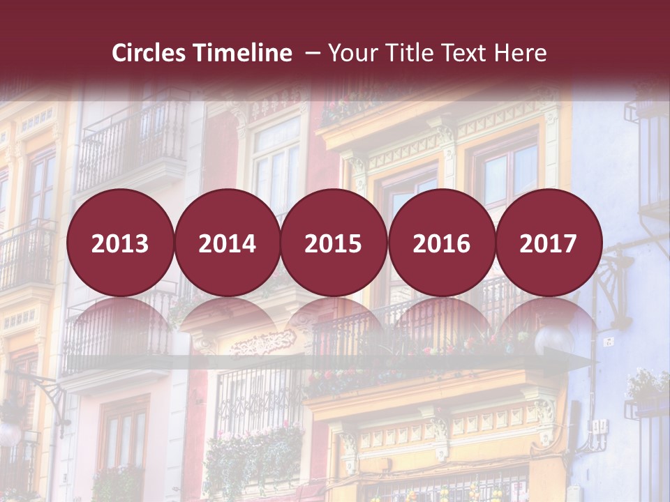 View Downtown Urban PowerPoint Template