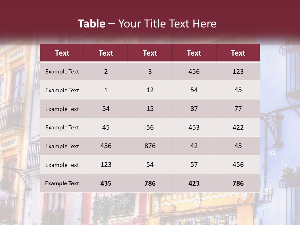 View Downtown Urban PowerPoint Template