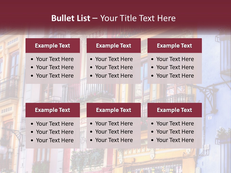 View Downtown Urban PowerPoint Template
