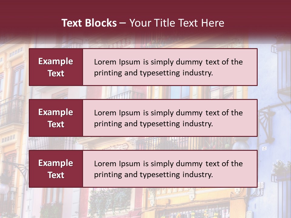 View Downtown Urban PowerPoint Template