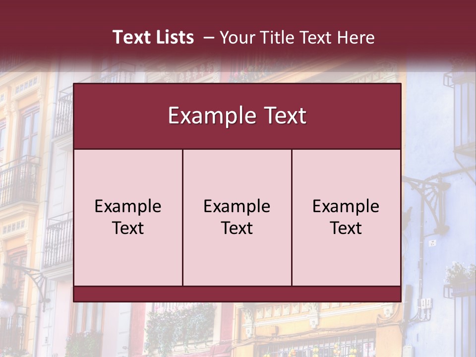 View Downtown Urban PowerPoint Template