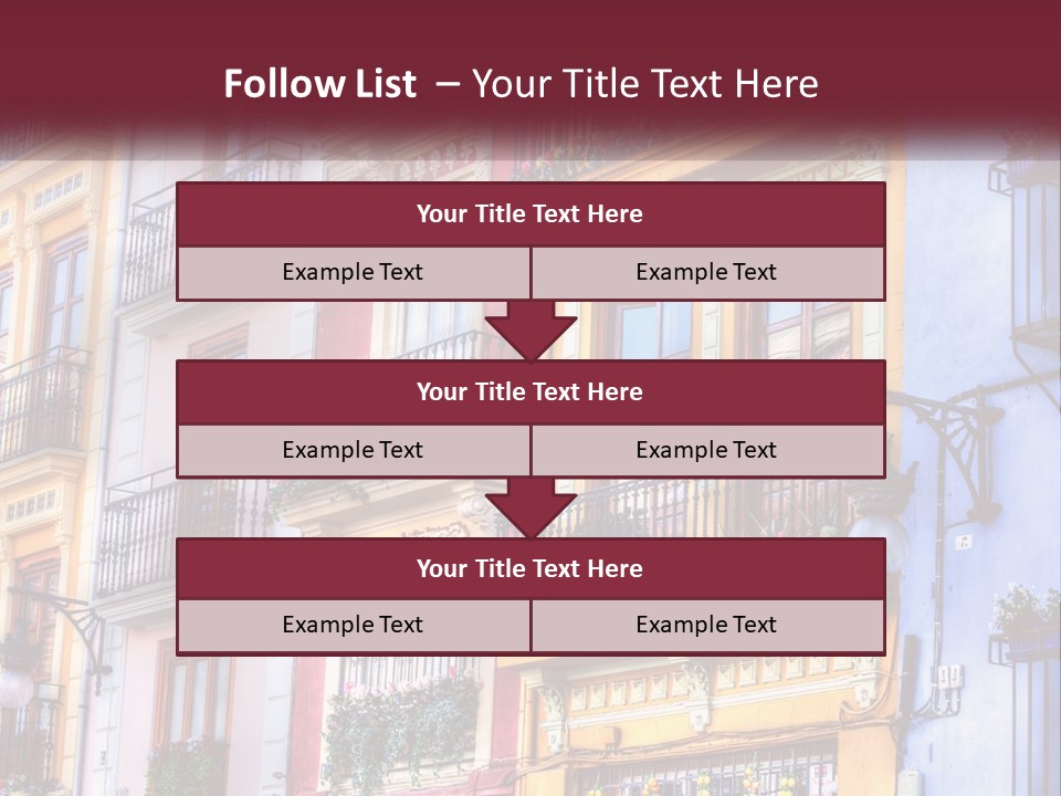 View Downtown Urban PowerPoint Template