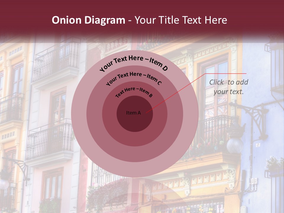 View Downtown Urban PowerPoint Template