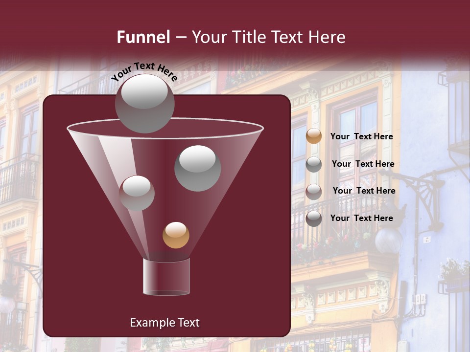 View Downtown Urban PowerPoint Template