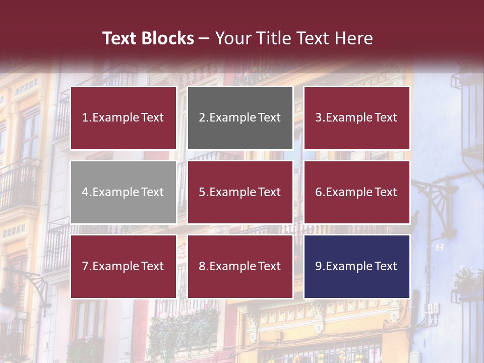 View Downtown Urban PowerPoint Template