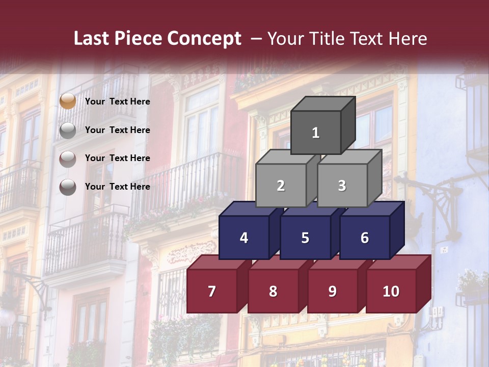 View Downtown Urban PowerPoint Template