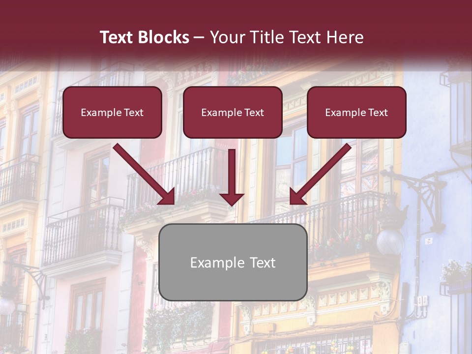 View Downtown Urban PowerPoint Template
