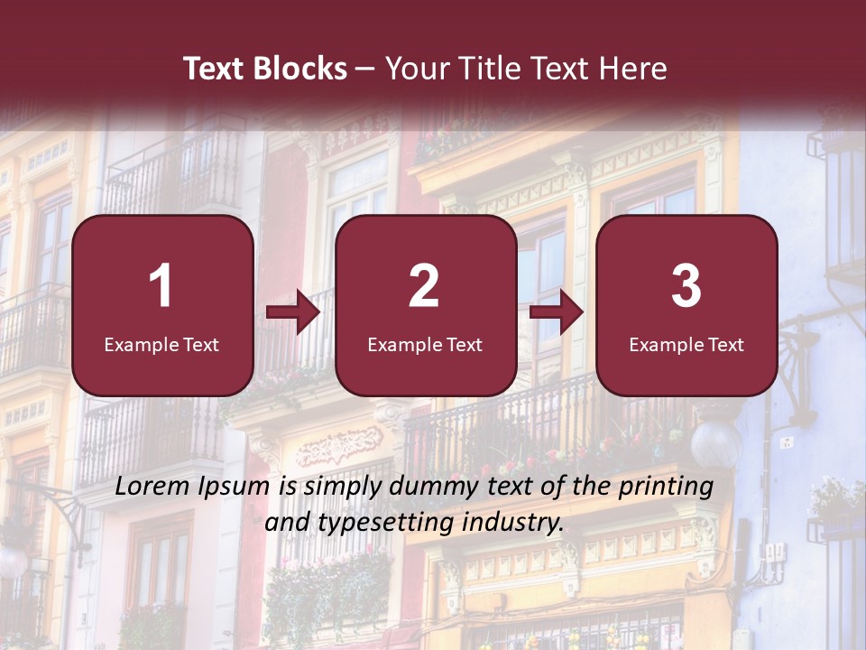 View Downtown Urban PowerPoint Template